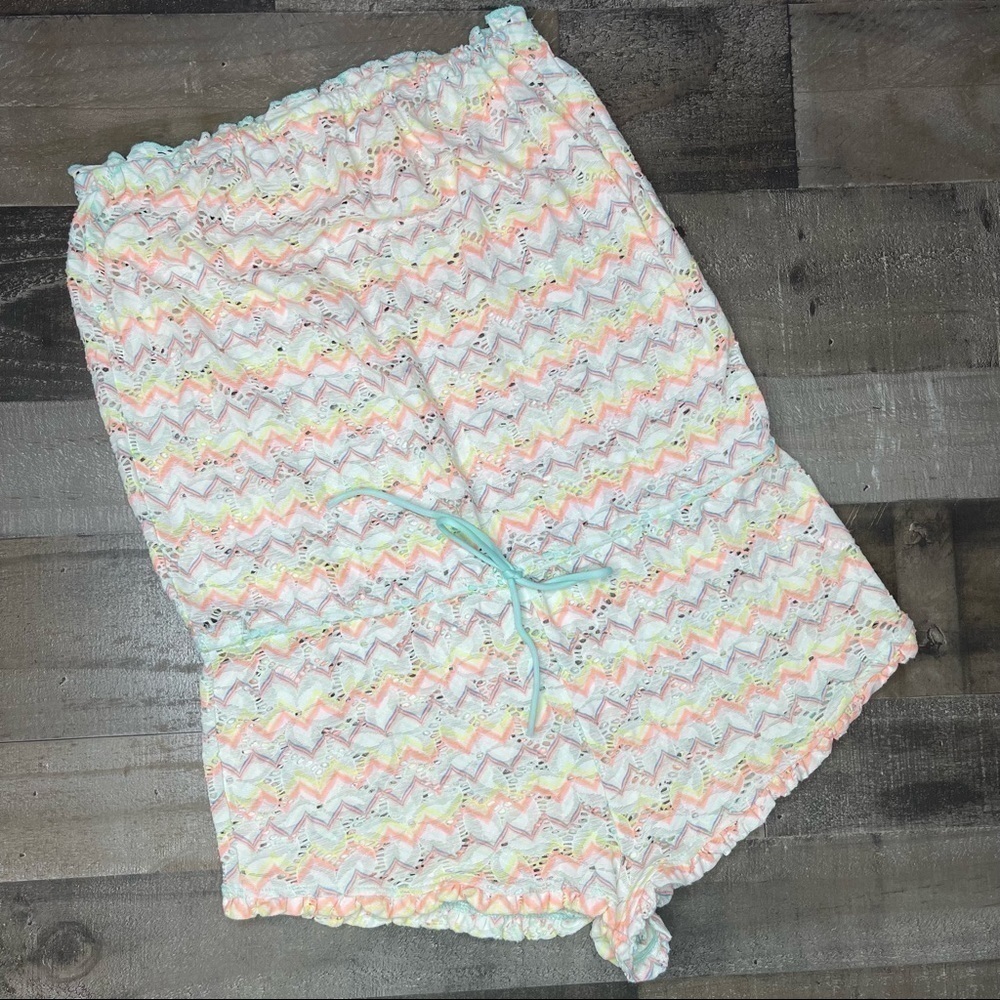 Victoria’s Secret Multicolored Swimsuit Romper Coverup Medium